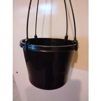 Hanging Black Pot with 4 Arms Clasp Hanger D: 180mm / H: 130mm / V: 2.3L (20 in stock)